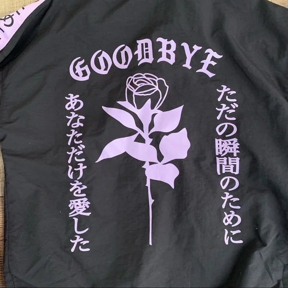 zumiez windbreaker, made by Samii Ryan 💜🖤 - Picture 6 of 8